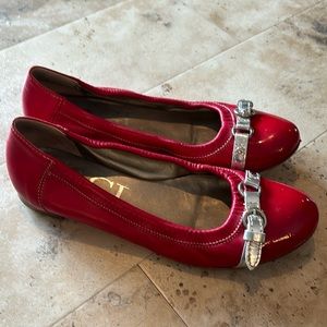 AGL made in Italy red flats